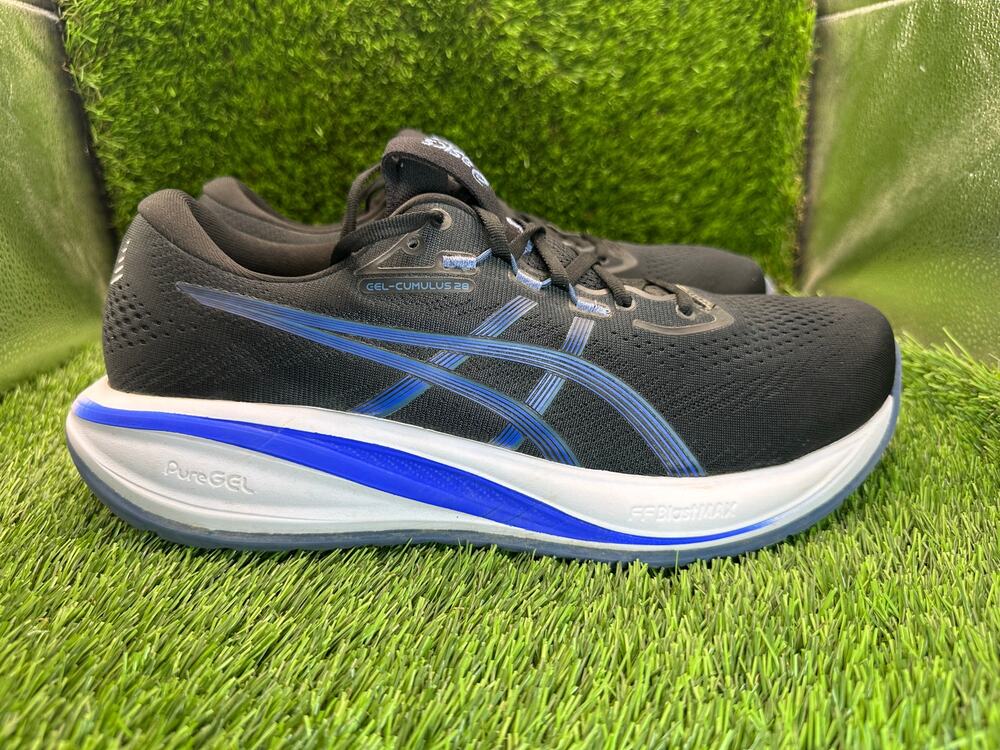 Asics Gel-Cumulus 28 1011C143 Athletic Sneaker Mens 11 Black Mesh Running Sports